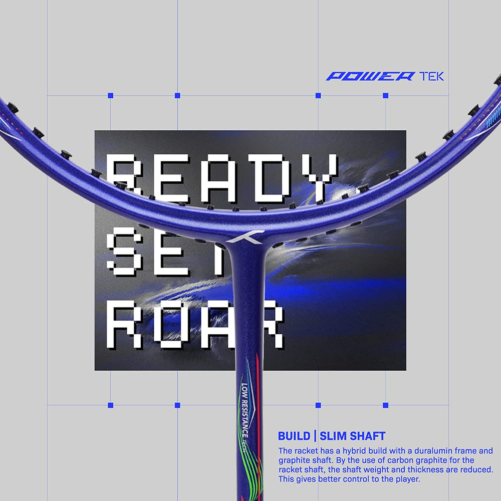Hundred Powertek 1000 Pro Graphite Strung Badminton Racquet - Best Price online Prokicksports.com