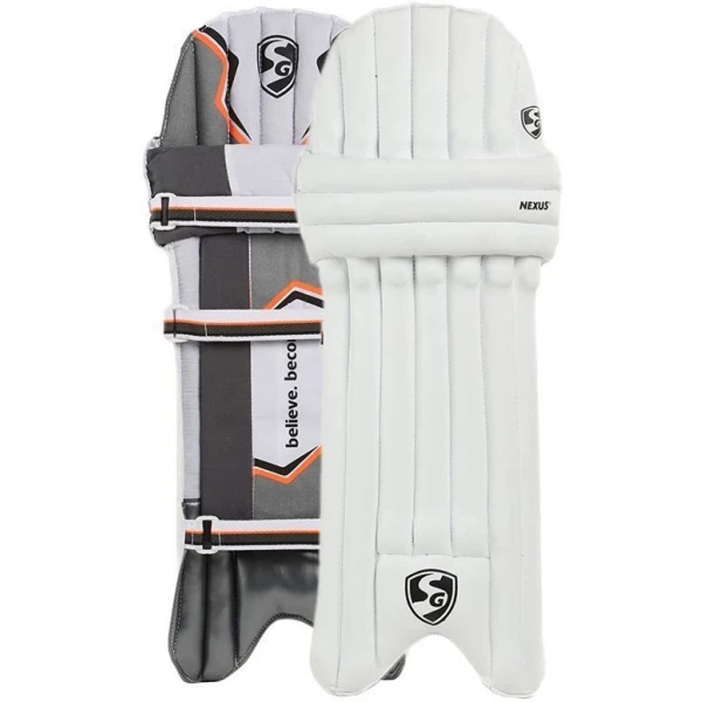 SG Nexus Cricket Batting Legguard – Lightweight Padded Cricket Pads with High-Density Foam, Side Wings, and Durable Straps for Secure Protective Fit
