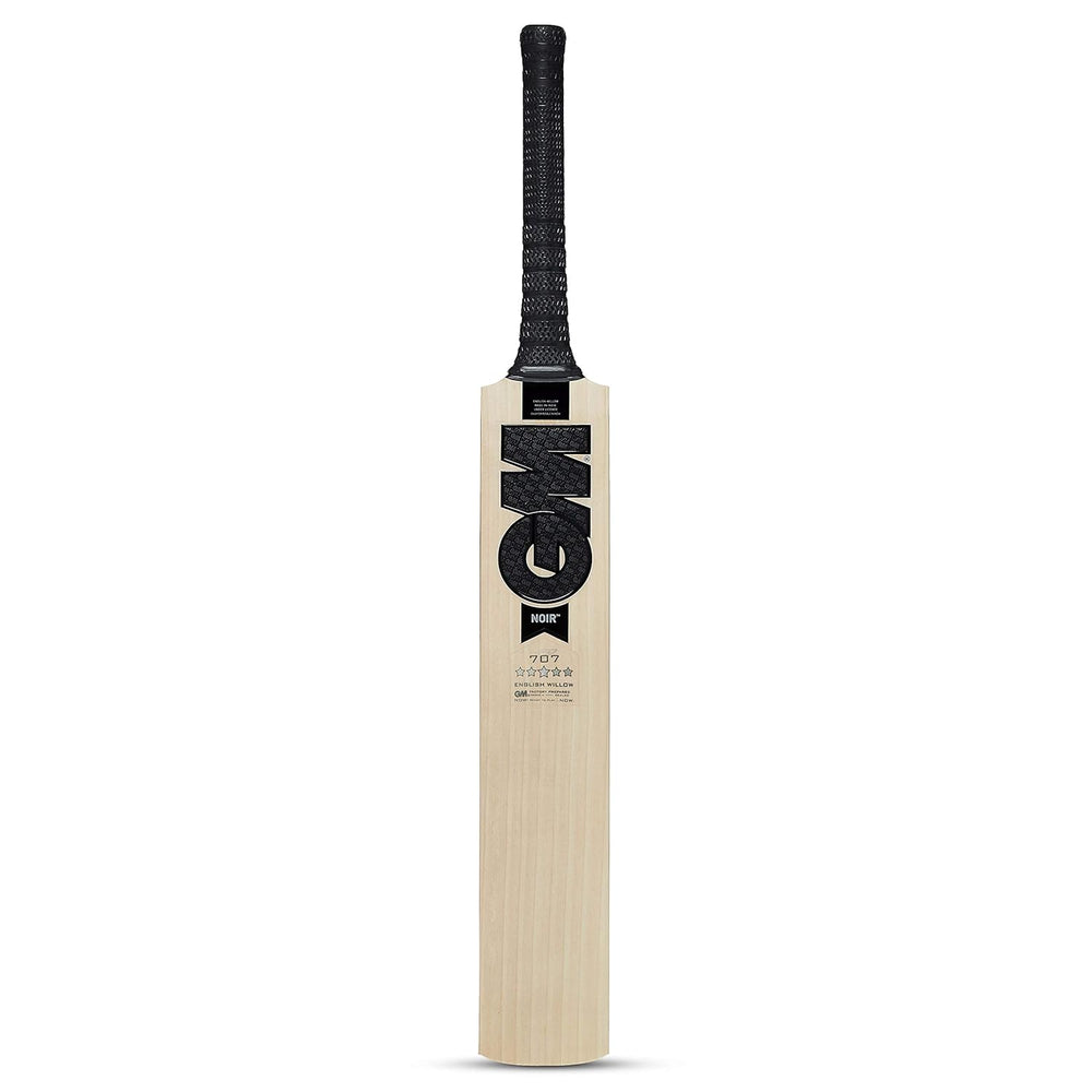 GM Noir 707 English Willow Cricket Bat – Lightweight Grade 3 Bat with Massive Edges and Power Profile for Professional & Club Cricketers - Best Price online Prokicksports.com