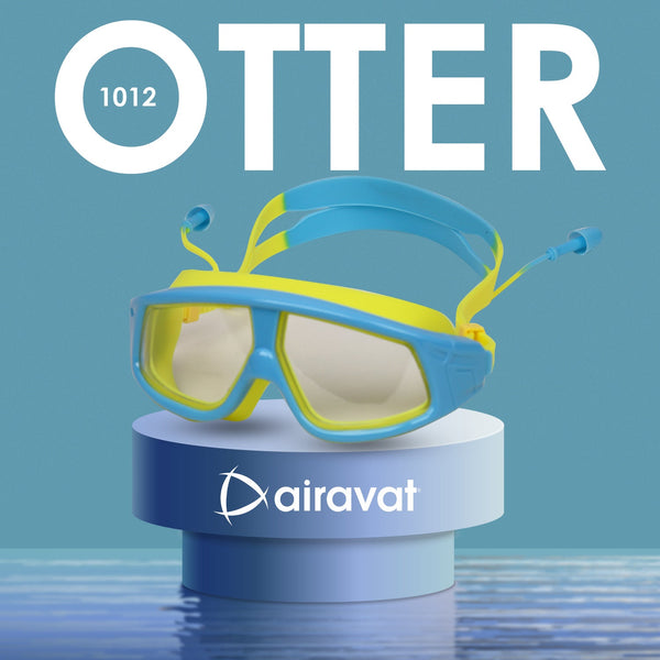 Airavat Otter 1012 Junior Swimming Goggles – Anti-Fog, UV Protection, Leak-Proof Swim Glasses for Kids & Teens