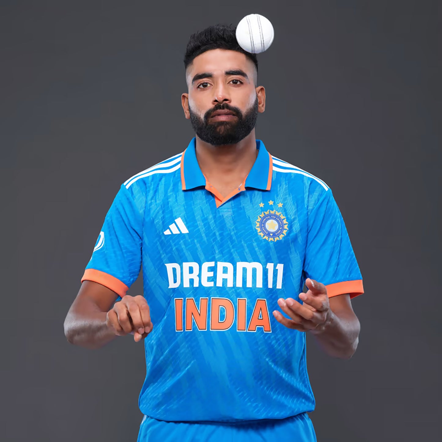 Adidas India Cricket ODI Jersey for Men, Bright Blue - Best Price online Prokicksports.com
