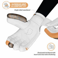 DSC Atmos Left Hand Batting Gloves for Men – Green Lemon Color, Lightweight Cricket Gloves with Superior Grip, Comfort and Hand Protection - Best Price online Prokicksports.com