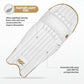 DSC Passion Batting Legguard RH – White/Gold | Men’s Cricket Pad | Lightweight, High-Impact Protection - Best Price online Prokicksports.com
