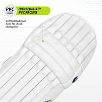DSC Rage Batting Legguard RH – White/Gold/Black | Men’s Right-Hand Cricket Pads with Superior Protection & Compact Design - Best Price online Prokicksports.com