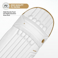 DSC Passion Batting Legguard RH – White/Gold | Men’s Cricket Pad | Lightweight, High-Impact Protection - Best Price online Prokicksports.com