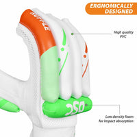 DSC Ruffle Batting Gloves – Right-Handed, Green | Lightweight Cricket Batting Gloves - Best Price online Prokicksports.com