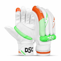 DSC Ruffle Batting Gloves – Right-Handed, Green | Lightweight Cricket Batting Gloves - Best Price online Prokicksports.com