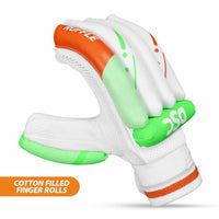 DSC Ruffle Batting Gloves – Right-Handed, Green | Lightweight Cricket Batting Gloves - Best Price online Prokicksports.com