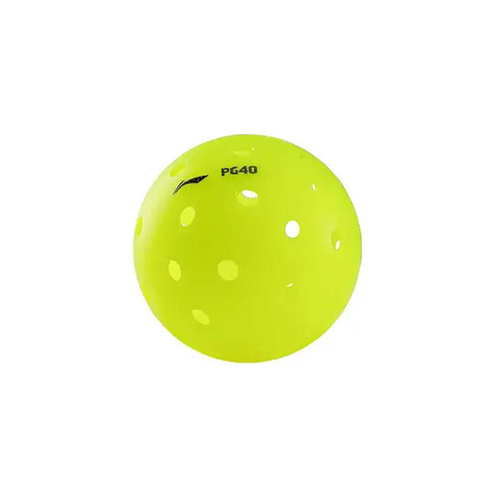 Li-Ning PG 40-Hole Indoor Pickleballs – Acid Lime 3-Pack for Precision Bounce, Durable Play & Superior Visibility – Ideal for Training & Tournaments - Best Price online Prokicksports.com