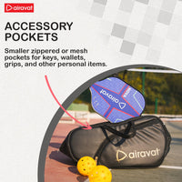 Airavat Pickle Pal 058 Pickleball Bag | Spacious Sports Gear Carry Bag with Multiple Compartments | Lightweight, Durable & Stylish | Ideal for Pickleball Players - Best Price online Prokicksports.com