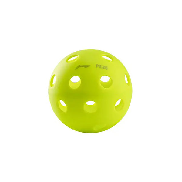 Li-Ning PZ 26-Hole Outdoor Pickleballs – Durable High-Visibility Balls for Competitive Play – 3-Pack Digital Green with Consistent Flight & Superior Bounce