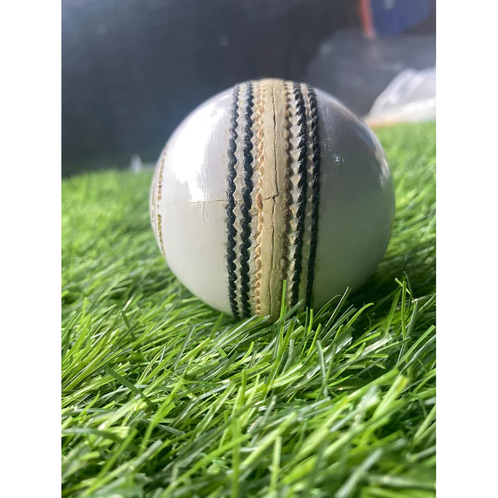 Kookaburra Pace Junior White Cricket Ball – 1PC | Lightweight Leather Ball for Young Players | Durable, Seam-Stitched Practice Ball for Training & School Matches - Best Price online Prokicksports.com