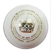 Kookaburra Pace Junior White Cricket Ball – 1PC | Lightweight Leather Ball for Young Players | Durable, Seam-Stitched Practice Ball for Training & School Matches - Best Price online Prokicksports.com