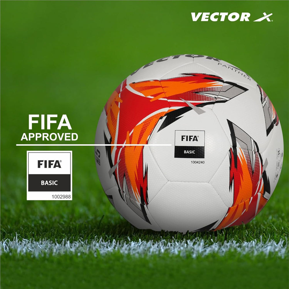 Vector X Panther Thermo Fusion Football | Size 5 | Seamless Design, Enhanced Flight Stability, High Durability and Water Resistance for Match Play - Best Price online Prokicksports.com