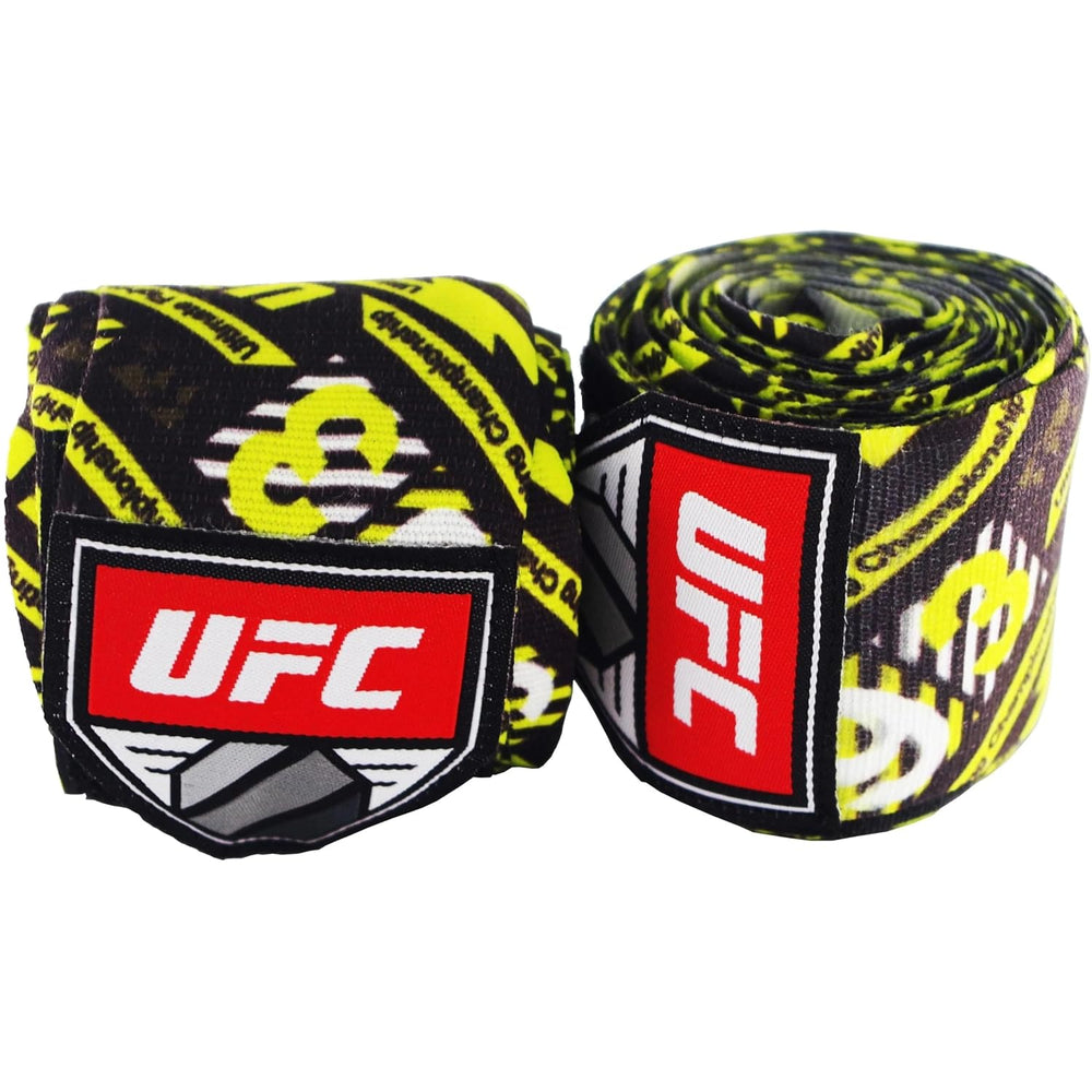 UFC Patterned Hand Wraps 4.5M | Stylish Long Training Wraps for Boxing, MMA, Muay Thai – Wrist & Knuckle Support
