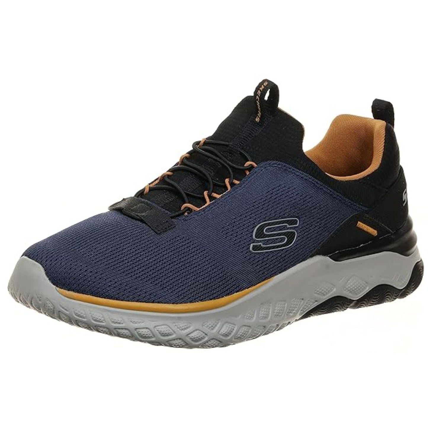 Skechers Bismark‑Merkell Men’s Mesh Running Shoe – Relaxed-Fit Slip-On with Goga Mat Arch & Air-Cooled Memory Foam - Best Price online Prokicksports.com