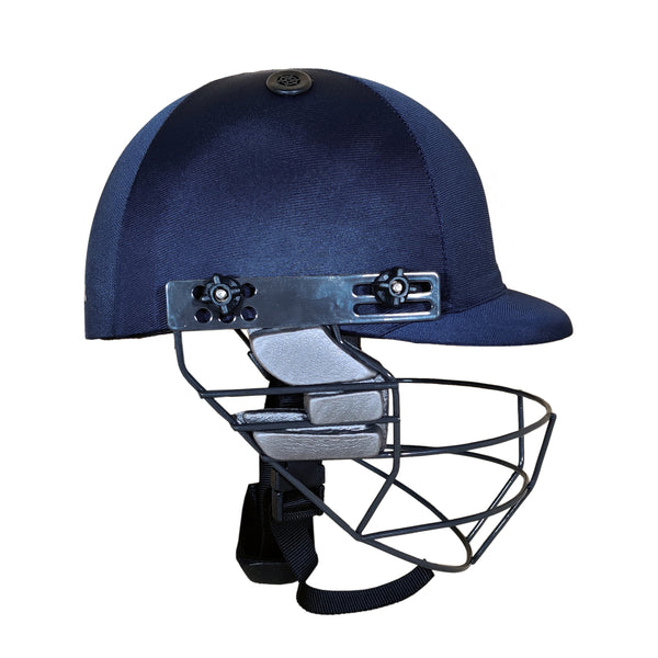 Prokick Pioneer Cricket Helmet with Adjustable Steel Grill, Navy