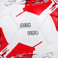 Cosco Platina Football Size 5 – White/Red Machine-Stitched Men’s Training Ball for Outdoor Matches, Coaching, and School-Level Football Practice - Best Price online Prokicksports.com