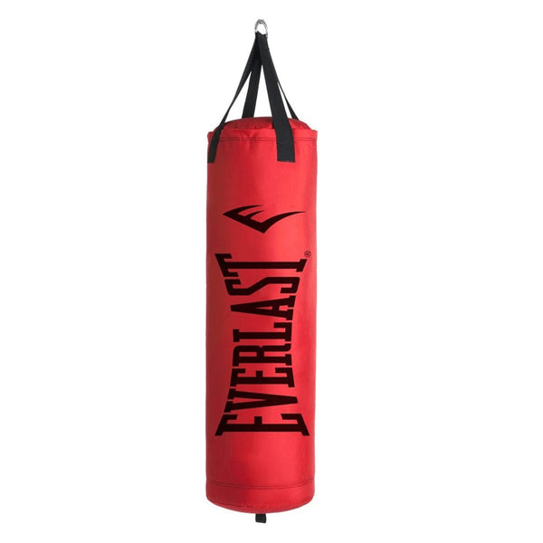 Everlast Core 80LB Heavy Punching Bag – Durable PolyCanvas Training Bag for Boxing, MMA, and Fitness – Red