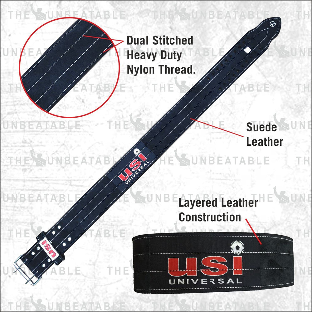 USI Universal 790PLH Power Lifting Belt Light – Lightweight Support Belt for Deadlifts, Squats, Weightlifting & Strength Training Workouts - Best Price online Prokicksports.com