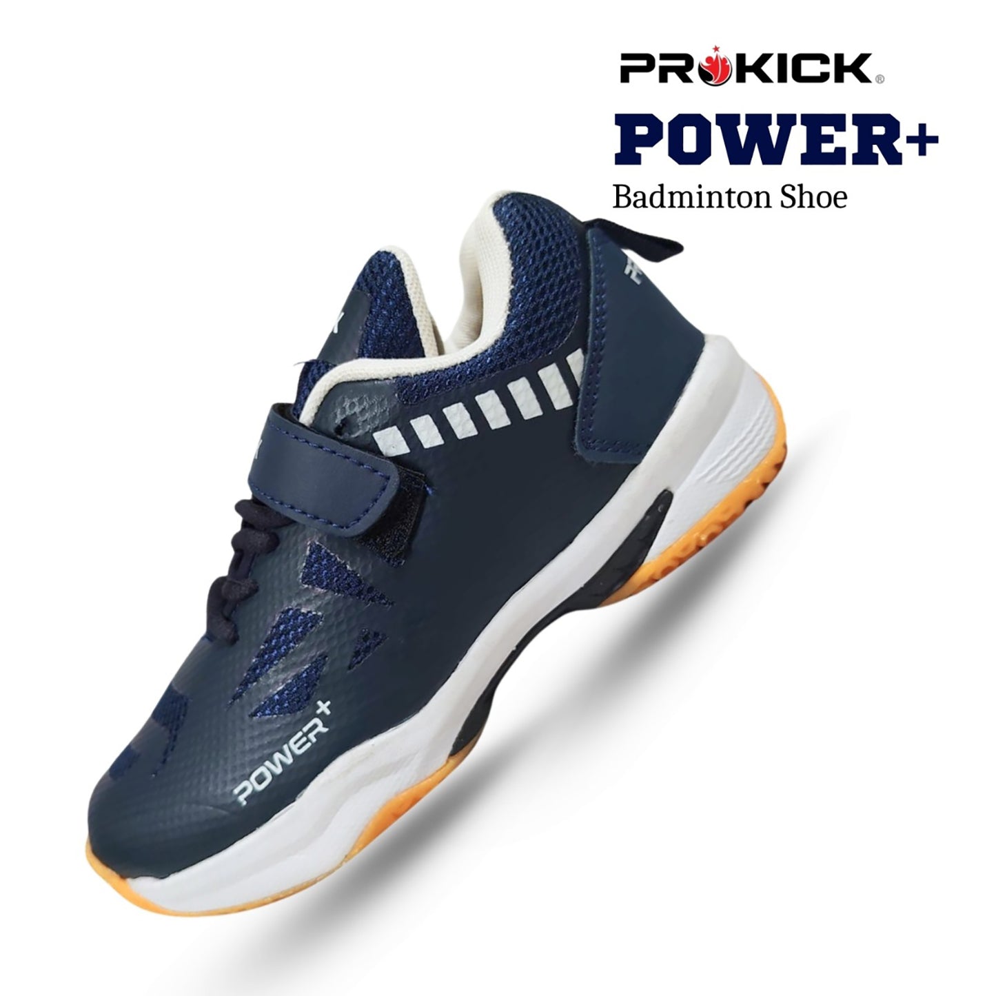Prokick Powerplus Kid's Badminton Shoes with Strap | Lightweight, Non-Marking Sole, Easy Closure | Ideal for Indoor Sports, Badminton & Training - Best Price online Prokicksports.com