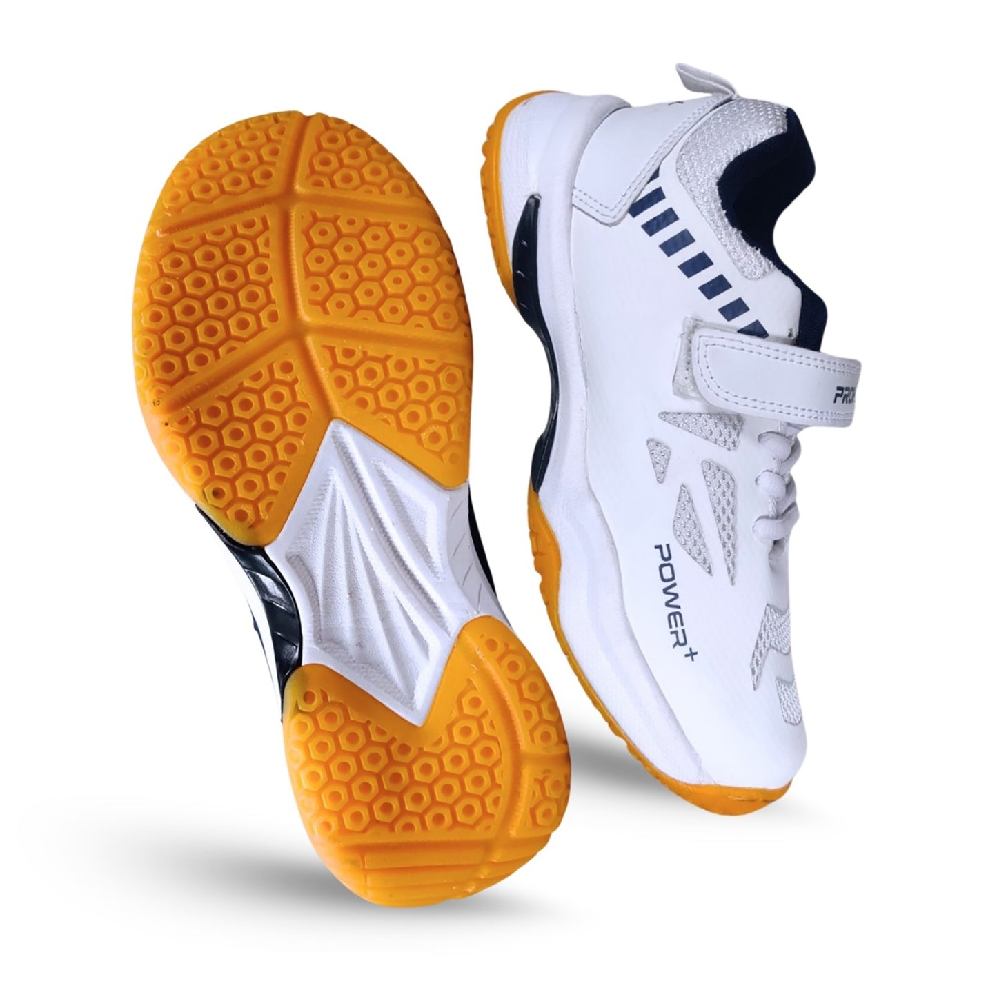Prokick Powerplus Kid's Badminton Shoes with Strap | Lightweight, Non-Marking Sole, Easy Closure | Ideal for Indoor Sports, Badminton & Training - Best Price online Prokicksports.com