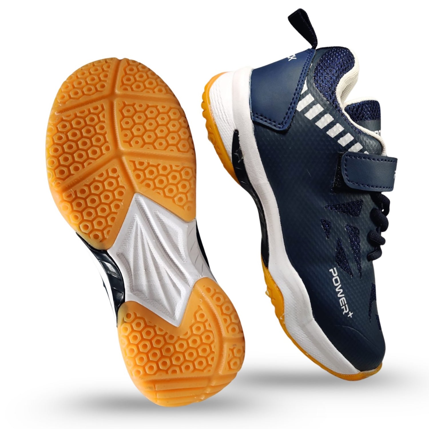 Prokick Powerplus Kid's Badminton Shoes with Strap | Lightweight, Non-Marking Sole, Easy Closure | Ideal for Indoor Sports, Badminton & Training - Best Price online Prokicksports.com
