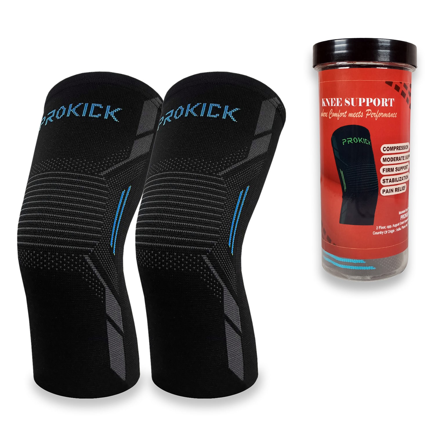 Prokick Powerflex Compression Knee Support - Best Price online Prokicksports.com