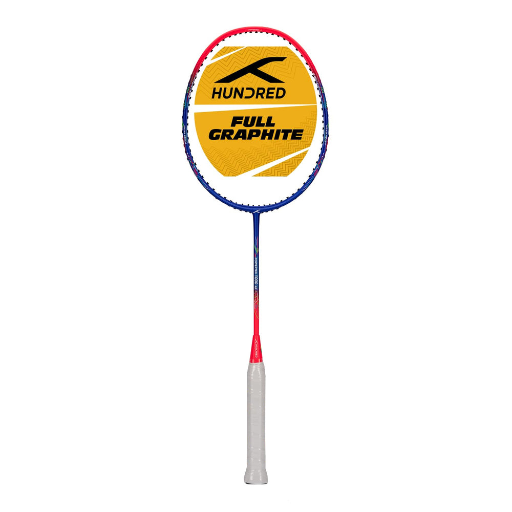 Hundred Powertek 1000 JR Badminton Racket with Full Cover - Best Price online Prokicksports.com