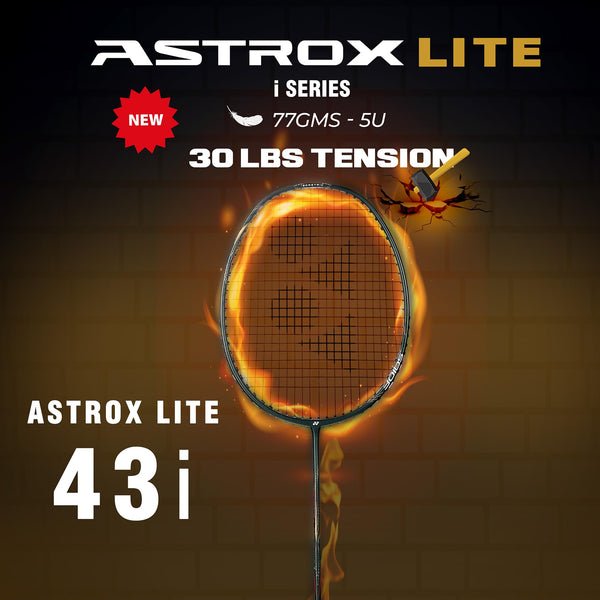 Yonex Astrox Lite 43i Strung Badminton Racquet, 5U - Dark Green