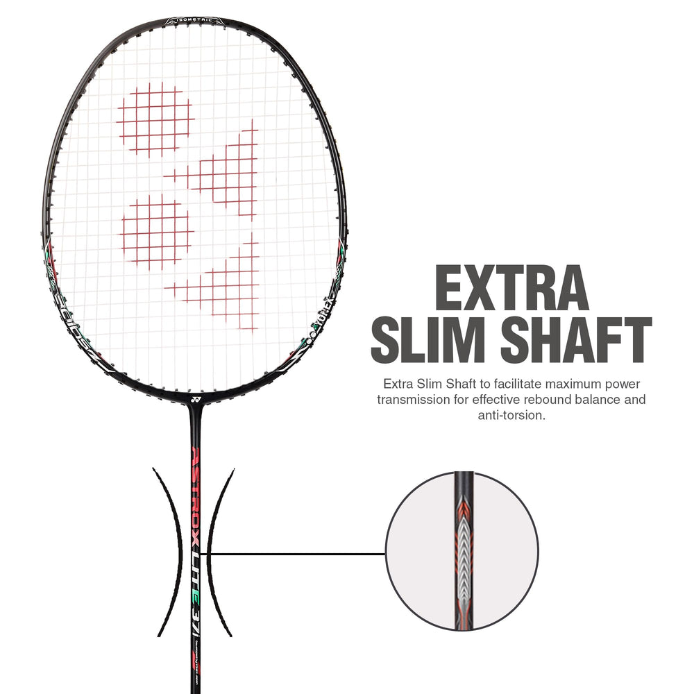 Yonex Astrox 37I Lite Strung Badminton Racquet, Black - Best Price online Prokicksports.com
