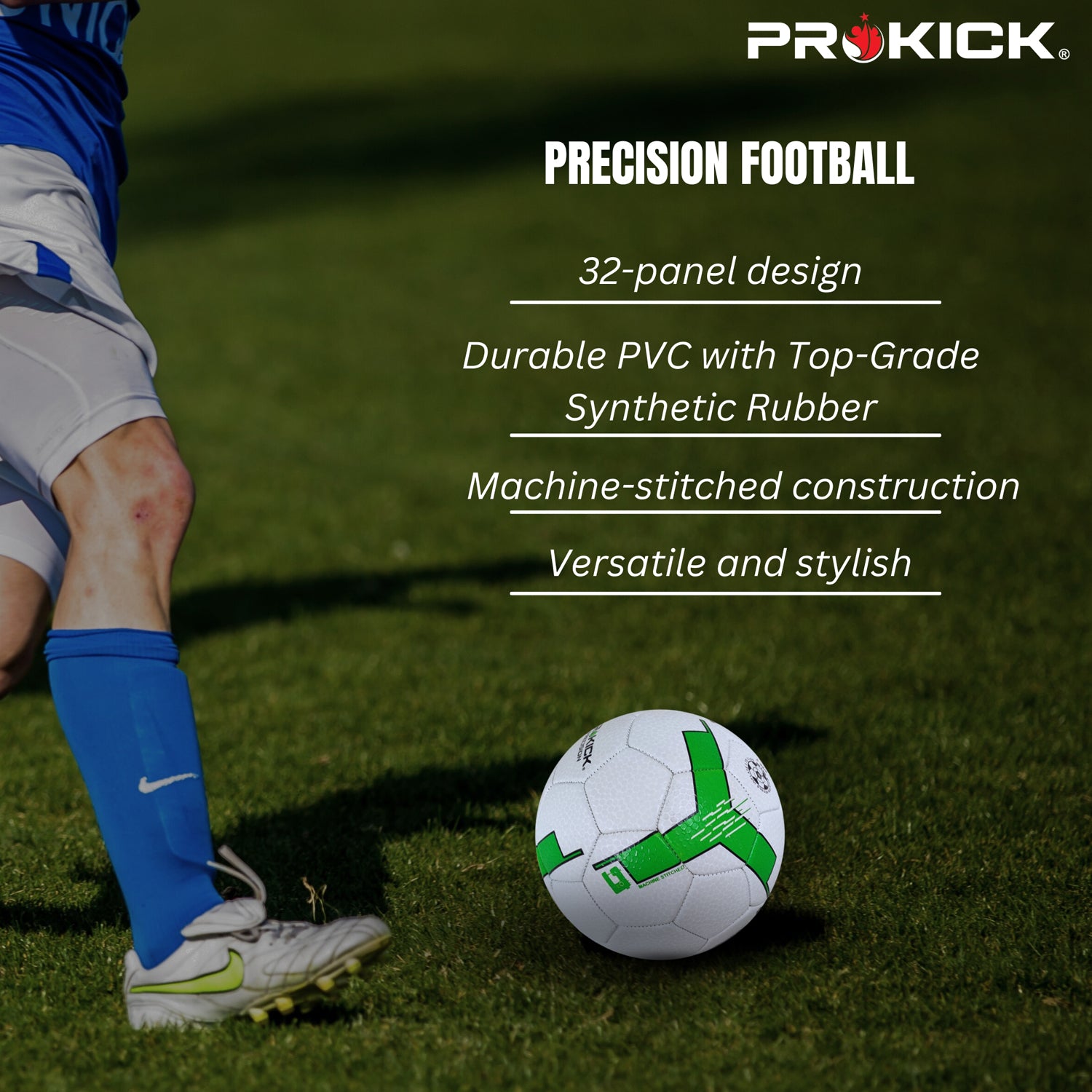 Prokick Precision Machine Stitched 32 Panel Footballs - Best Price online Prokicksports.com