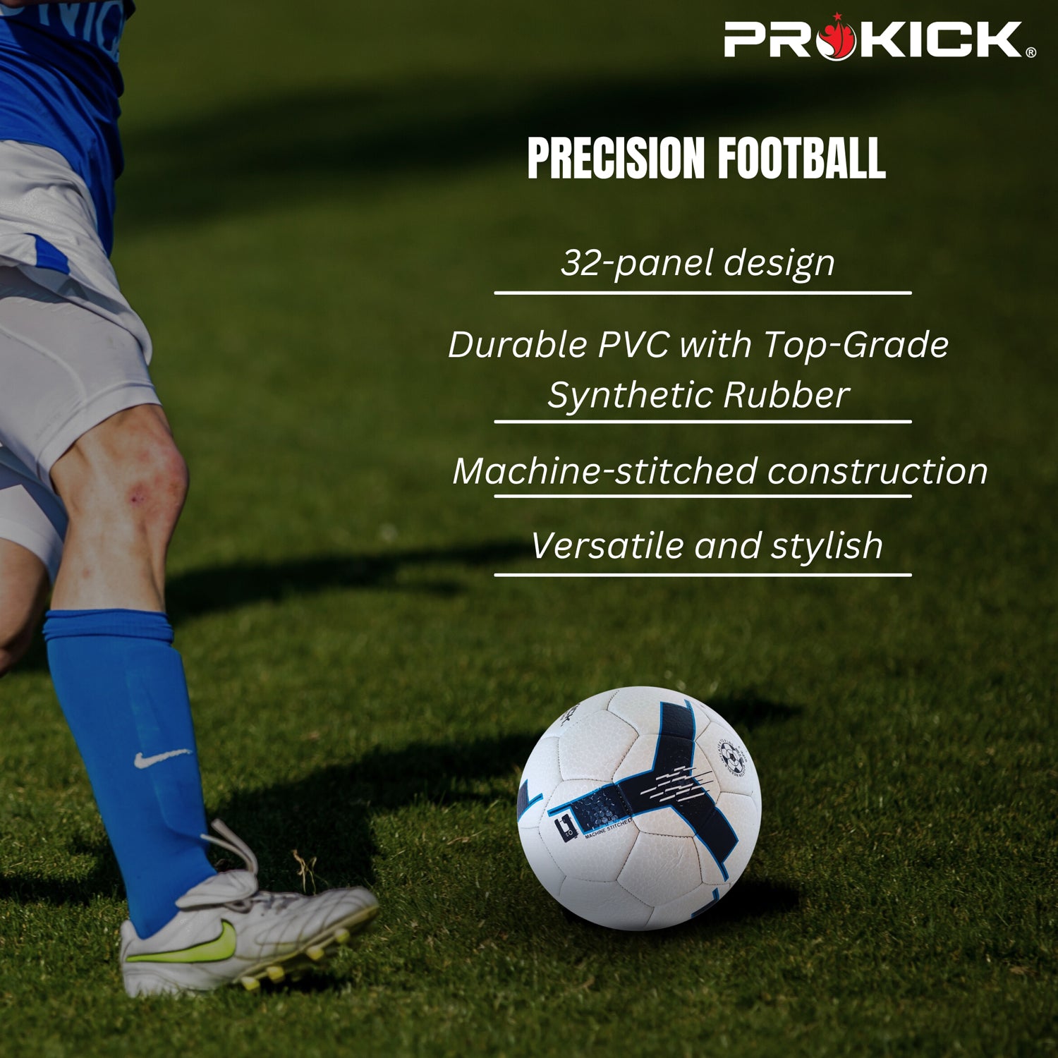 Prokick Precision Machine Stitched 32 Panel Footballs - Best Price online Prokicksports.com