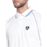 SG Premium 2.0 Half Sleeves White Cricket Shirt – Lightweight, Breathable Matchwear for Comfort, Performance, and Mobility in Practice and League Matches - Best Price online Prokicksports.com