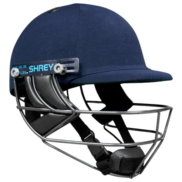 Shrey Premium 3.0 Mild Steel Visor Cricket Helmet, Men's (Navy Blue)