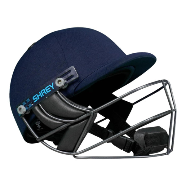 Shrey Premium 3.0 Mild Steel Visor Cricket Helmet, Men's (Navy Blue)