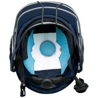 Shrey Premium 3.0 Mild Steel Visor Cricket Helmet, Men's (Navy Blue) - Best Price online Prokicksports.com