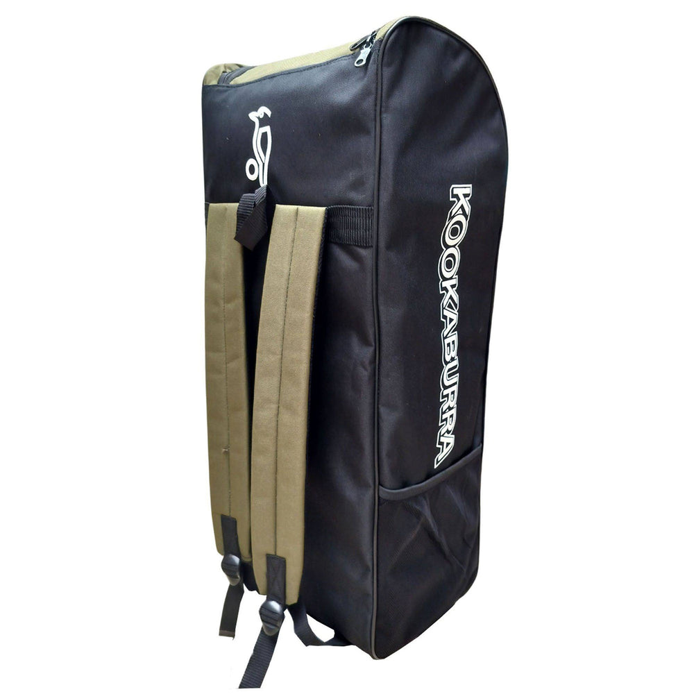 Kookaburra Pro 7.0 Large Cricket Kitbag – Black Green Durable Wheelie Gear Bag with Multiple Compartments and Easy Carry Handle System - Best Price online Prokicksports.com