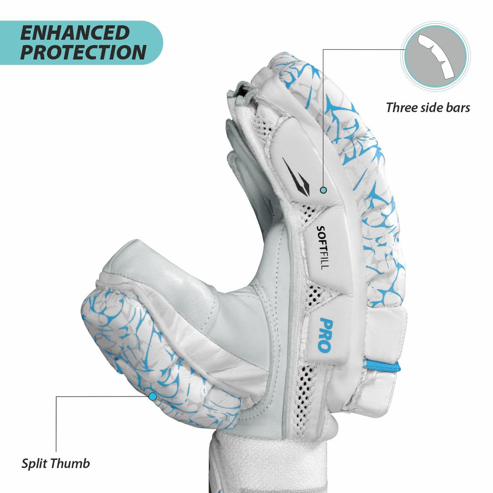 DSC Pro Right Hand Batting Gloves – Professional Cricket Gloves with Maximum Finger Protection, Superior Grip, and Comfort for High-Level Match Play - Best Price online Prokicksports.com