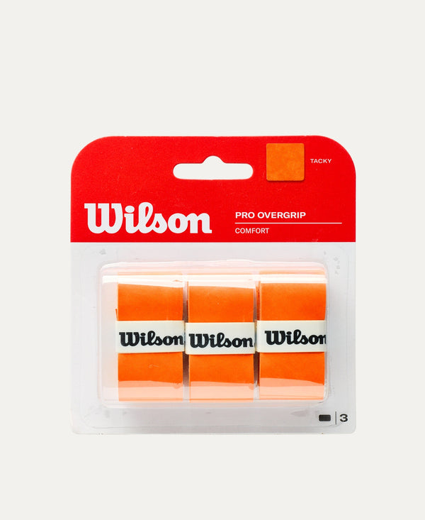 Wilson Pro Overgrip WRZ4014OR - Orange | 3-Pack Tennis Racquet Grip
