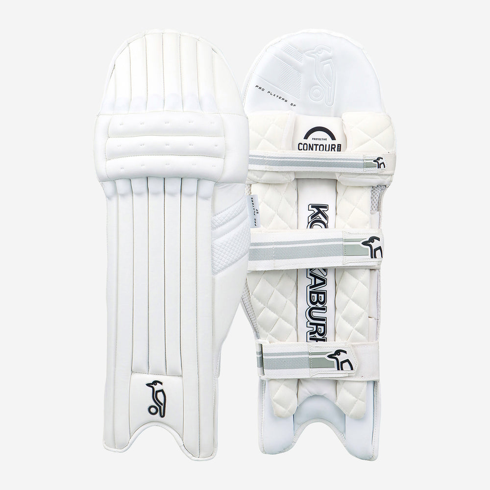 Kookaburra Pro Players SF Right-Hand Batting Legguards – Slim Fit Design with Moulded Foam and Contour Pro Knee Roll for Elite Protection