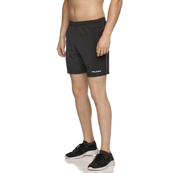 Prokick Men's Athletic Sports Shorts with Zip Pocket and Elastic Waistband
