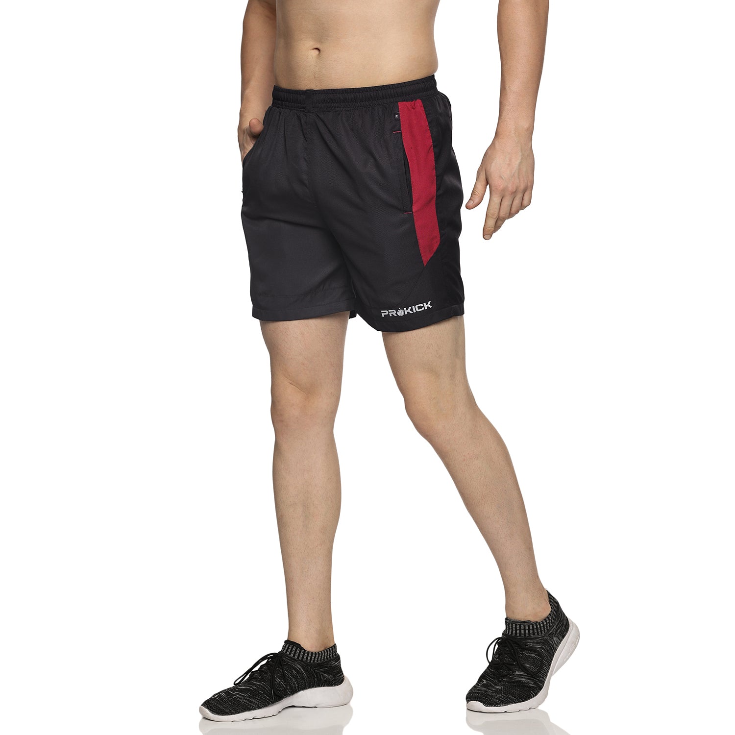 Prokick Men's Athletic Sports Shorts with Zip Pocket and Elastic Waistband - Best Price online Prokicksports.com