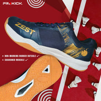 Prokick Zest Badminton Shoes | EVA & Rubber Sole with Breathable mesh Upper - Best Price online Prokicksports.com