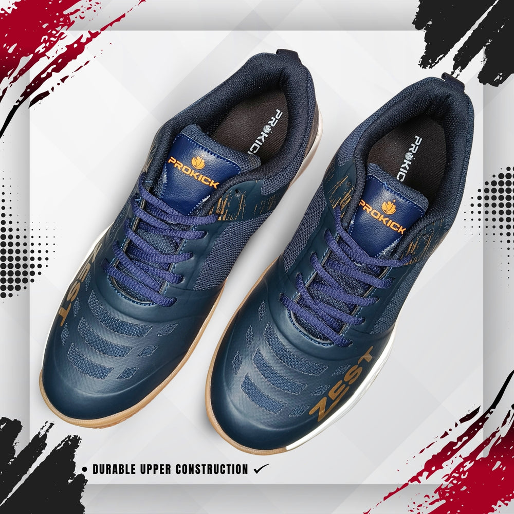 Prokick Zest Badminton Shoes | EVA & Rubber Sole with Breathable mesh Upper - Best Price online Prokicksports.com