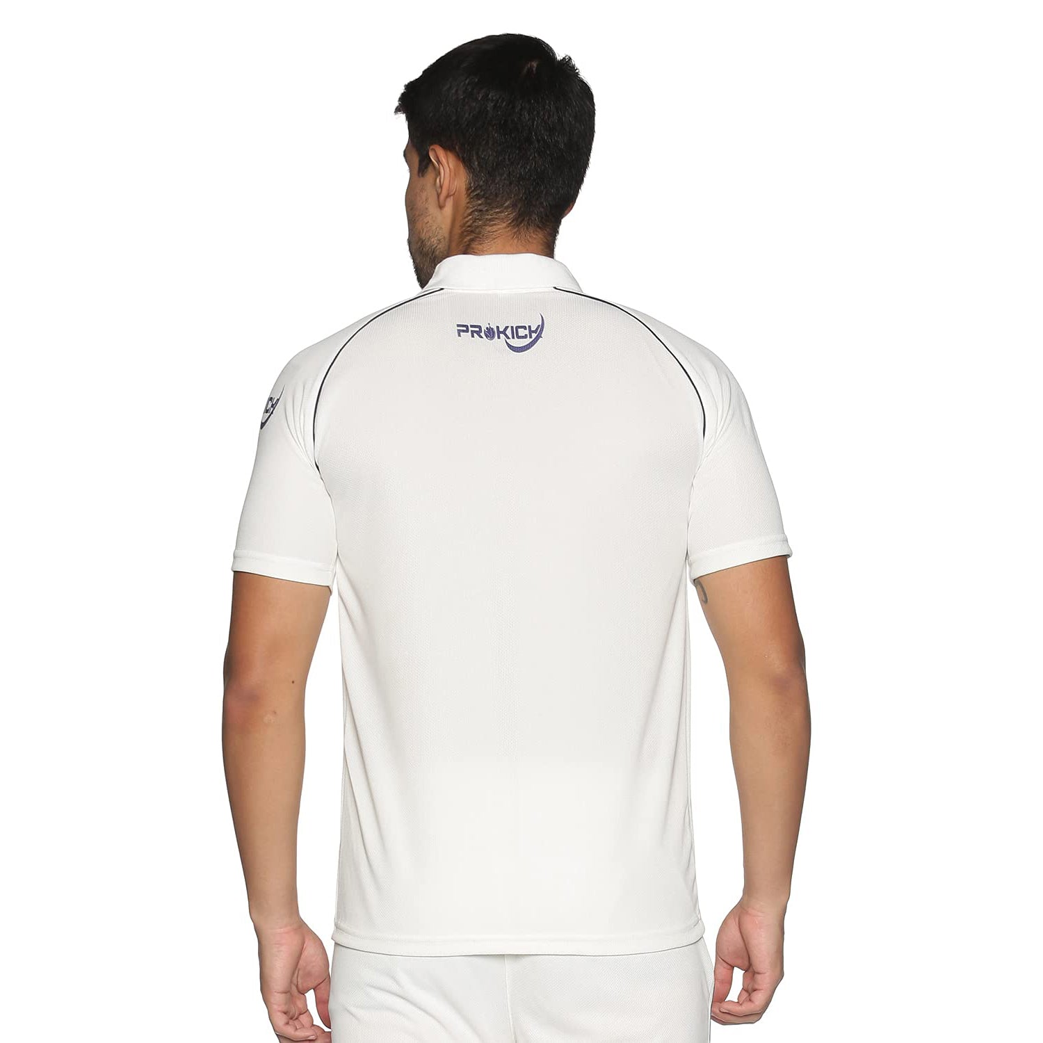 Prokick Cricket White Half Sleeve T-Shirt - Best Price online Prokicksports.com