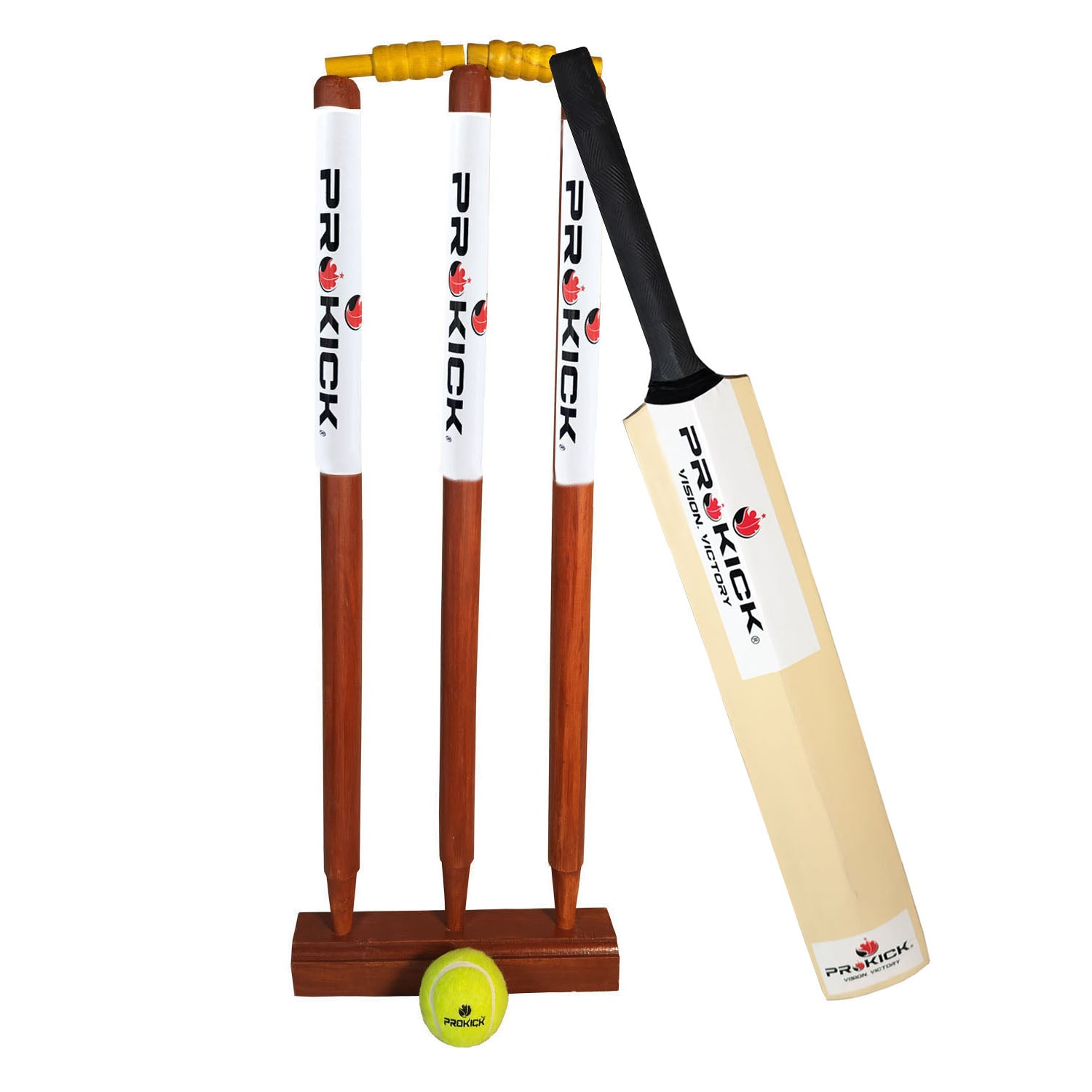 Prokick Wooden Cricket Kit - Best Price online Prokicksports.com