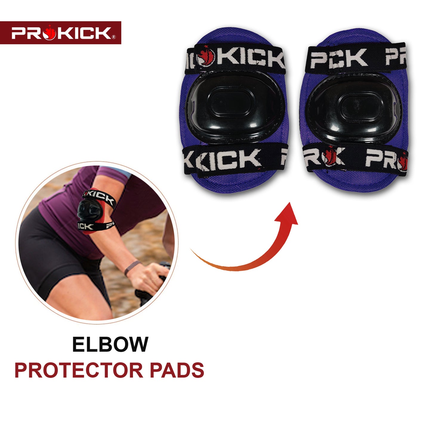 Prokick Protective Set - Knee & Elbow Guard (Suitable for Cycling, Skating and Riding) - Best Price online Prokicksports.com