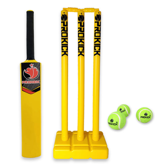 Prokick Plastic Cricket kit for All Age Groups and Sizes - Best Price online Prokicksports.com