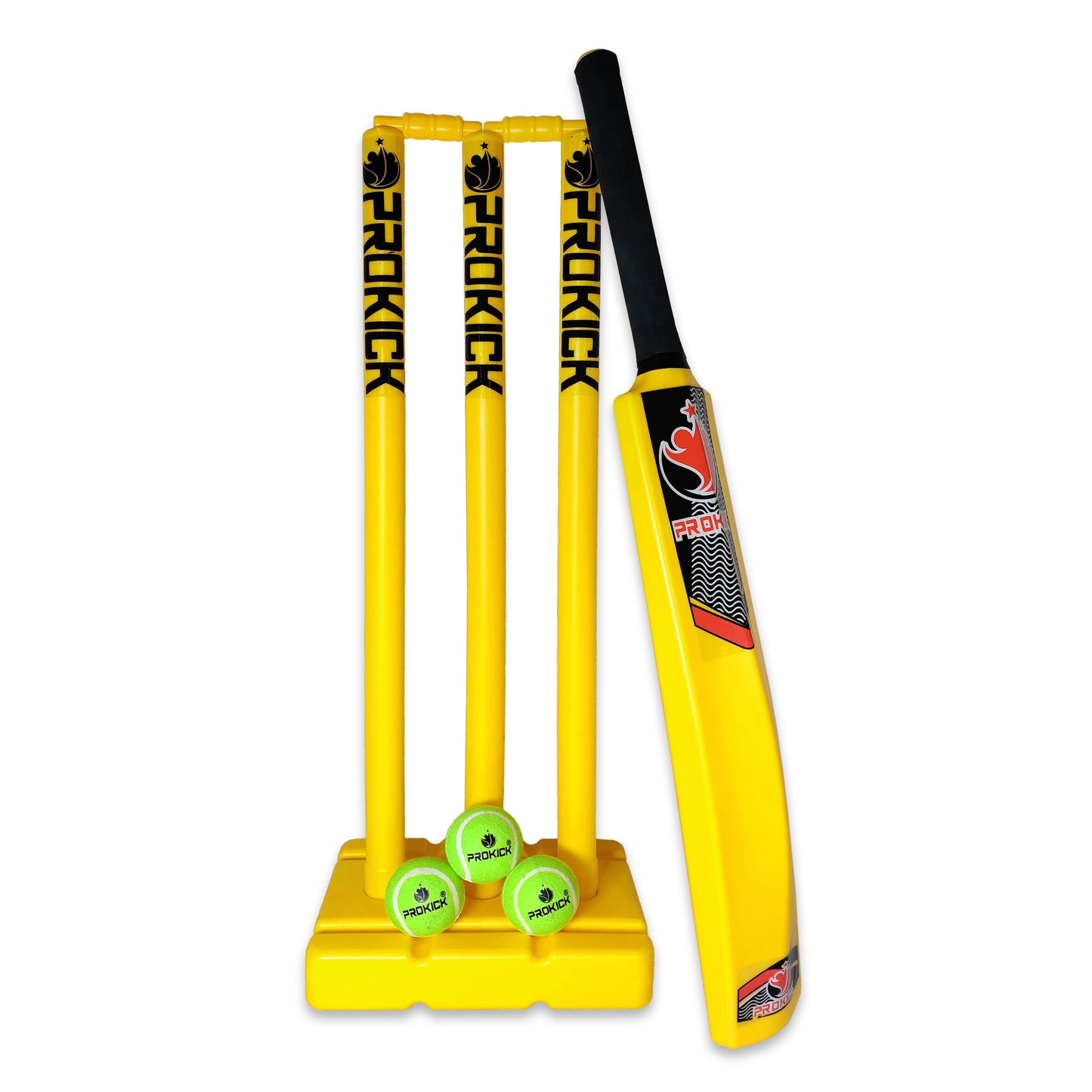 Prokick Plastic Cricket kit for All Age Groups and Sizes - Best Price online Prokicksports.com